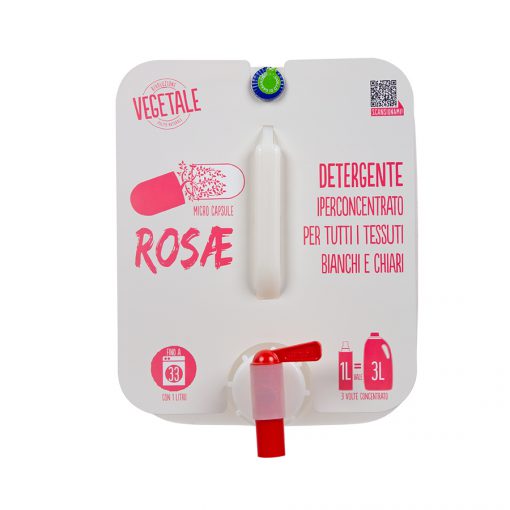 Microcasule Rosae - Detergente igienizzante per bianchi e tessuti chiari | LAVAVERDE®